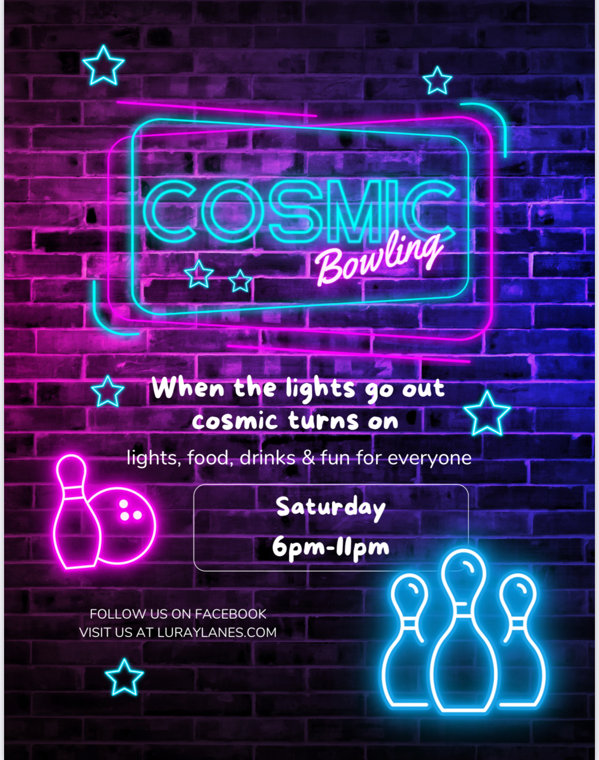 Cosmic Bowling Image Flyer