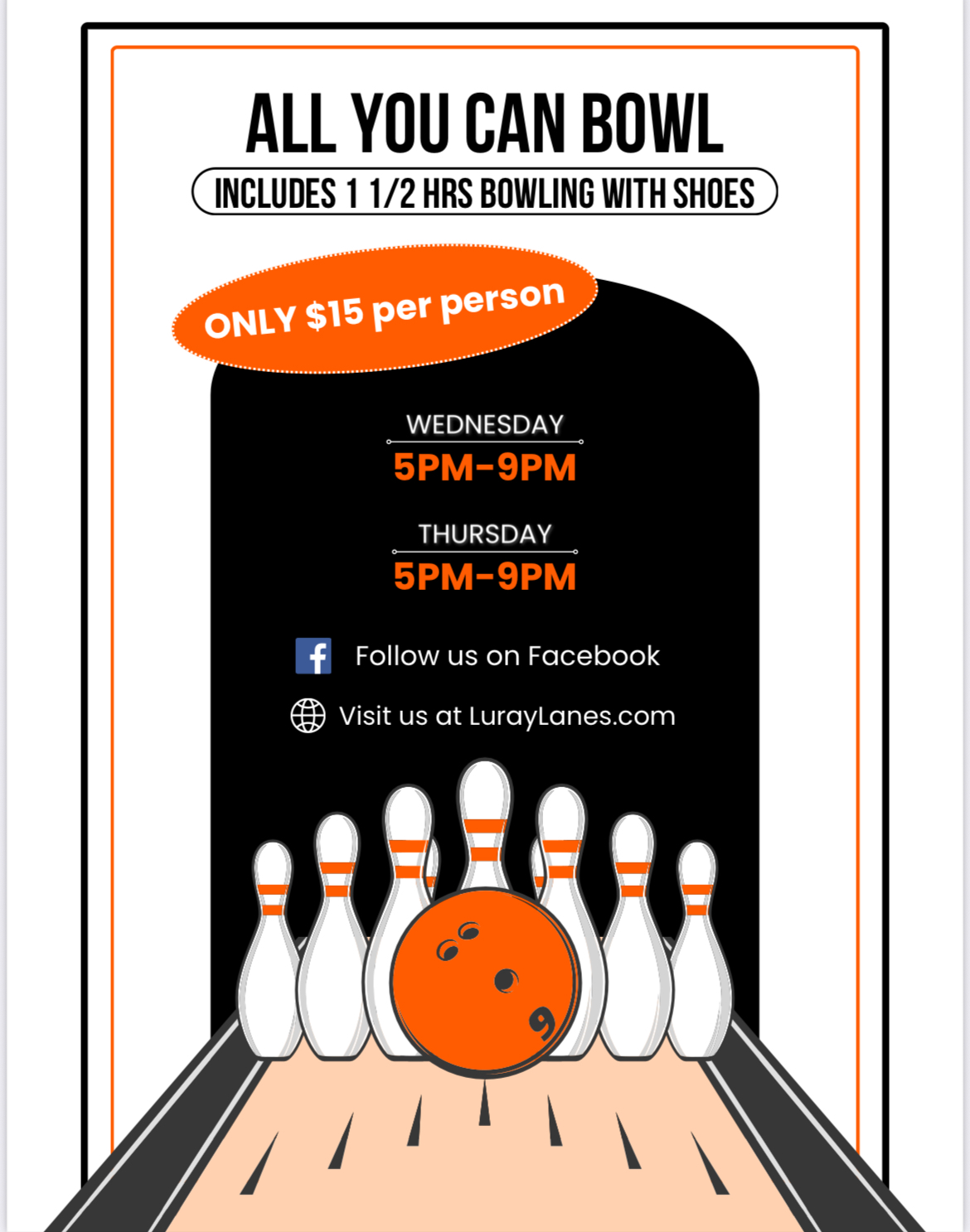 All You Can Bowl Image Flyer