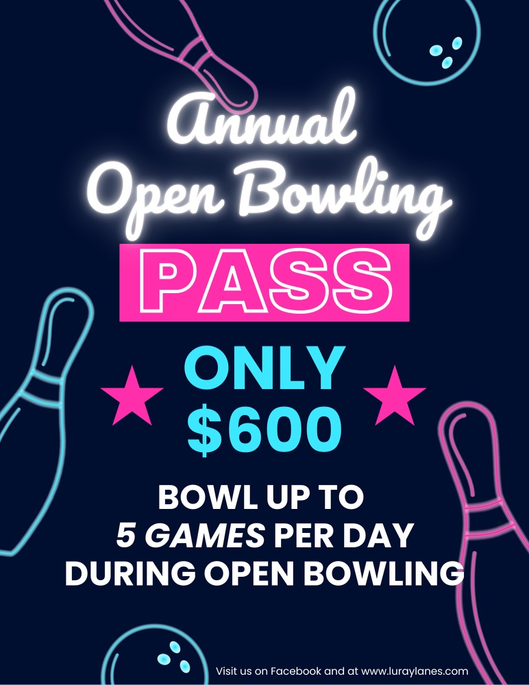 Annual Bowling Pass 2025 Image Flyer